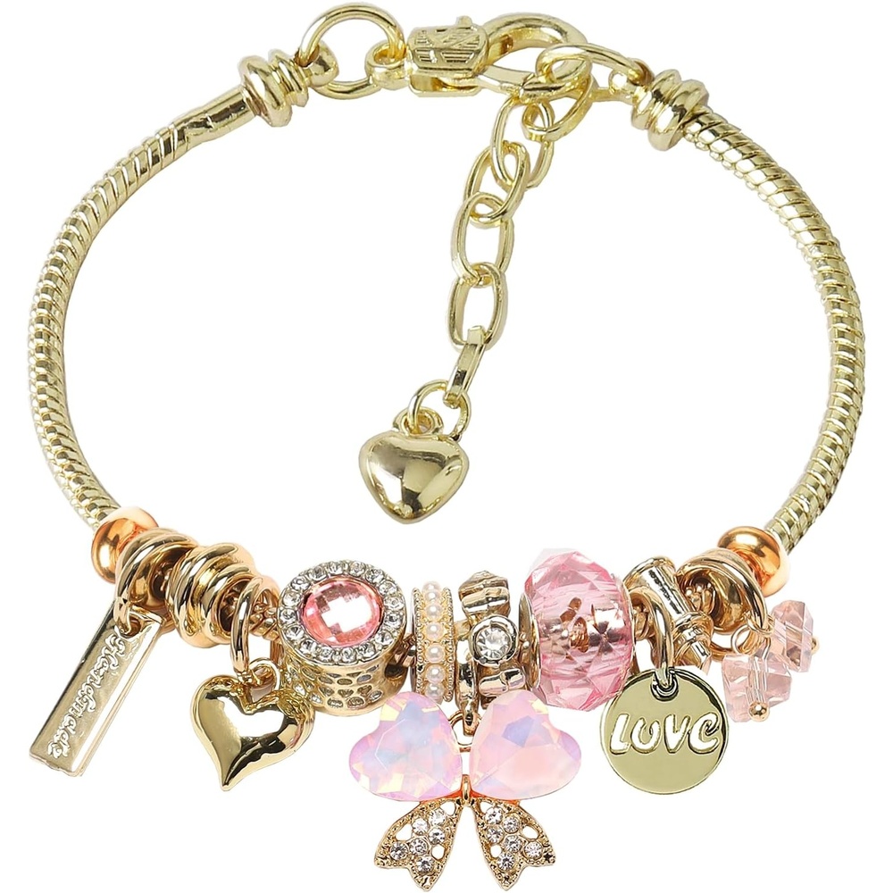 image:imageDS Charm Bracelets for Teen Girls Adjustable Gold Stainless Steel Gift BoxGOLD5