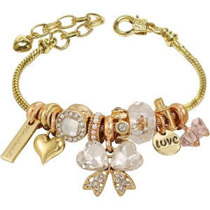 DS Charm Bracelets for Teen Girls Adjustable Gold Stainless Steel Gift Box(GOLD-89)